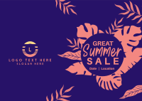 Great Summer Sale Postcard