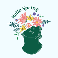 Blooming Head Instagram Post Design