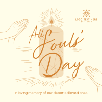 All Souls' Day Linkedin Post Design