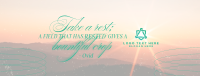 Rest Daily Reminder Quote Facebook Cover