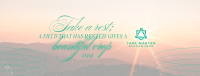 Rest Daily Reminder Quote Facebook Cover Image Preview