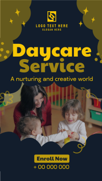 Cloudy Daycare Service Instagram Story