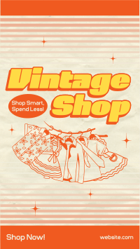 Vintage Clothing Shop Instagram Reel Design