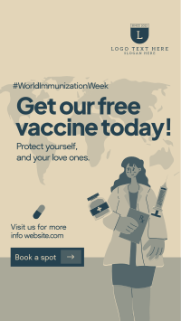 Free Vaccine Shots Facebook Story