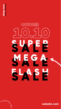 10.10 Flash Sale Instagram Story