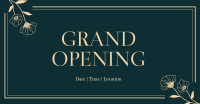 Grand Opening Elegant Floral Facebook Ad