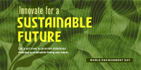 Environmental Sustainable Innovations Twitter Post Design