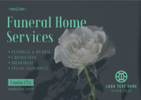 Funeral Home Postcard example 4