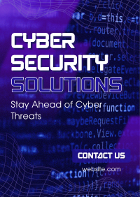 Cyber Security Futuristic Flyer