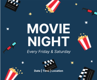 Fun Movie Night Facebook Post