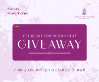 Elegant Sleek Giveaway Facebook Post