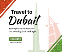 Dubai Travel Booking Facebook Post Image Preview