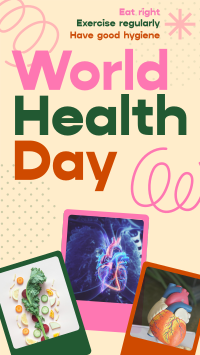 Retro World Health Day Facebook Story