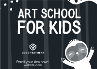 Art School for Kids Postcard