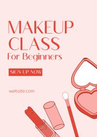 Beginner Make Up Class Poster