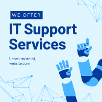 IT Support Linkedin Post Design