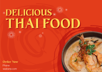 Authentic Thai Food Postcard