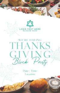 Elegant Thanksgiving Party Invitation Design