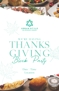 Elegant Thanksgiving Party Invitation Image Preview