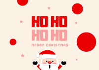 HO HO HO Postcard