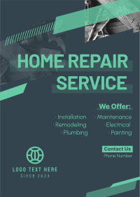 Modern Repair Service Poster