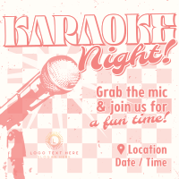 Pop Karaoke Night Instagram Post