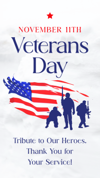 Commemorative Veterans Day Instagram Story Design