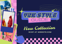 New Collection Y2K Style Guide Postcard Image Preview