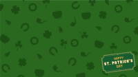 Lucky Irish Pattern Zoom Background