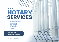Notary Services Offer Postcard