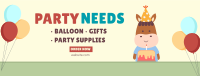 Party Supplies Facebook Cover Design