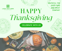 Thanksgiving Greeting Modern Facebook Post Design