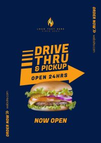 Fast Food Drive-Thru Poster