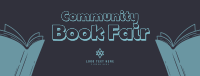 Community Book Fair Facebook Cover Design