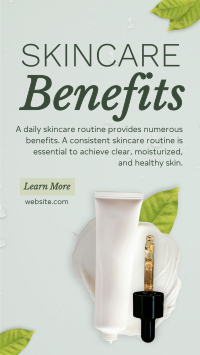 Skincare Benefits Organic Instagram Story