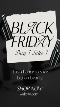 Black Friday Beauty Care YouTube Short Design