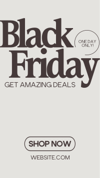 Stylish Black Friday Instagram Reel Design