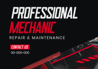 Automotive Professional Mechanic Postcard