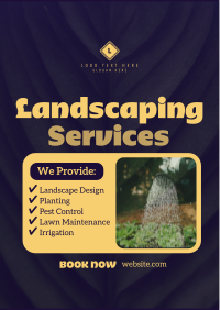 Landscaping Services List Flyer