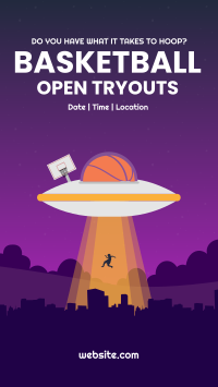 Basketball UFO Facebook Story