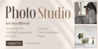 Elegant Photography Studio Twitter Post