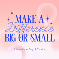 Day of Charity Quote Linkedin Post Design