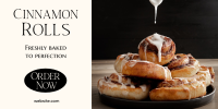 Cinnamon Rolls Elegant Twitter Post