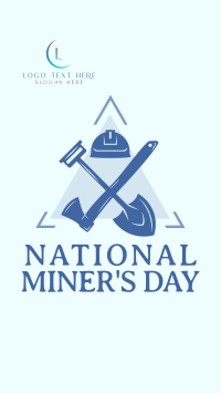 Miner's Day Badge Instagram Story