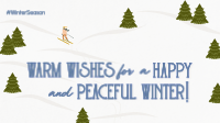 Winter Girl Skiing Animation