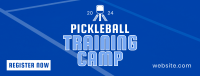 Classic Sporty Pickleball Training Facebook Cover Image Preview