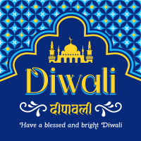 Blessed Bright Diwali Instagram Post Design