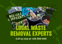 Local Waste Removal Experts Postcard