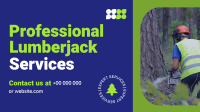 Professional Lumberjack Service Animation