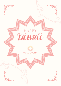 Ornamental Diwali Greeting Flyer